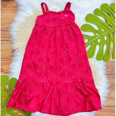 Vestido de Alcinha em Lese Floral - Vermelho
